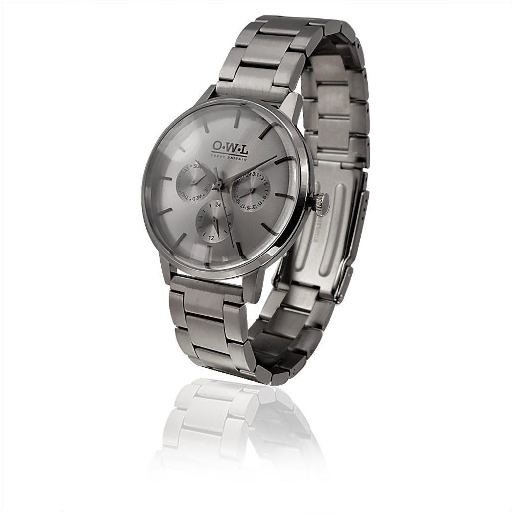 PEMBREY GREY BRACELET CHRONOGRAPH WATCH