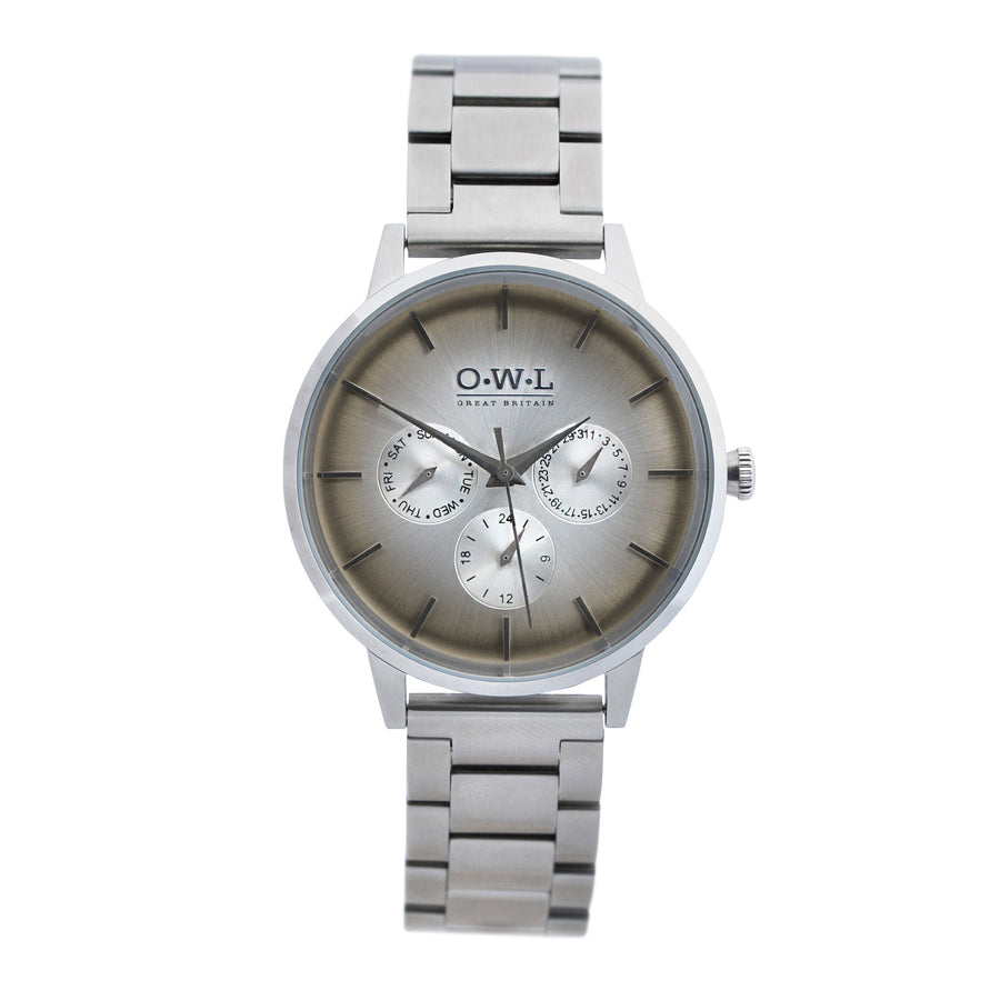 PEMBREY SILVER BRACELET CHRONOGRAPH WATCH